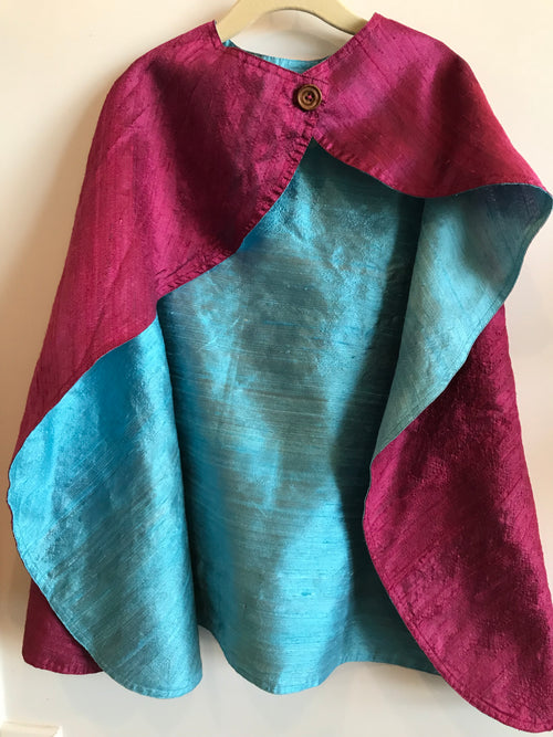 Silk Cape Magenta/Turquoise