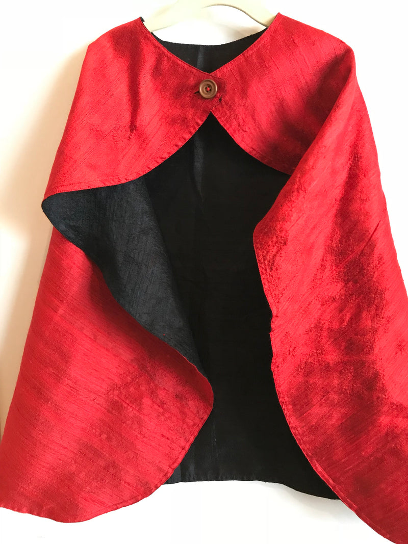 Silk Cape Red/Black