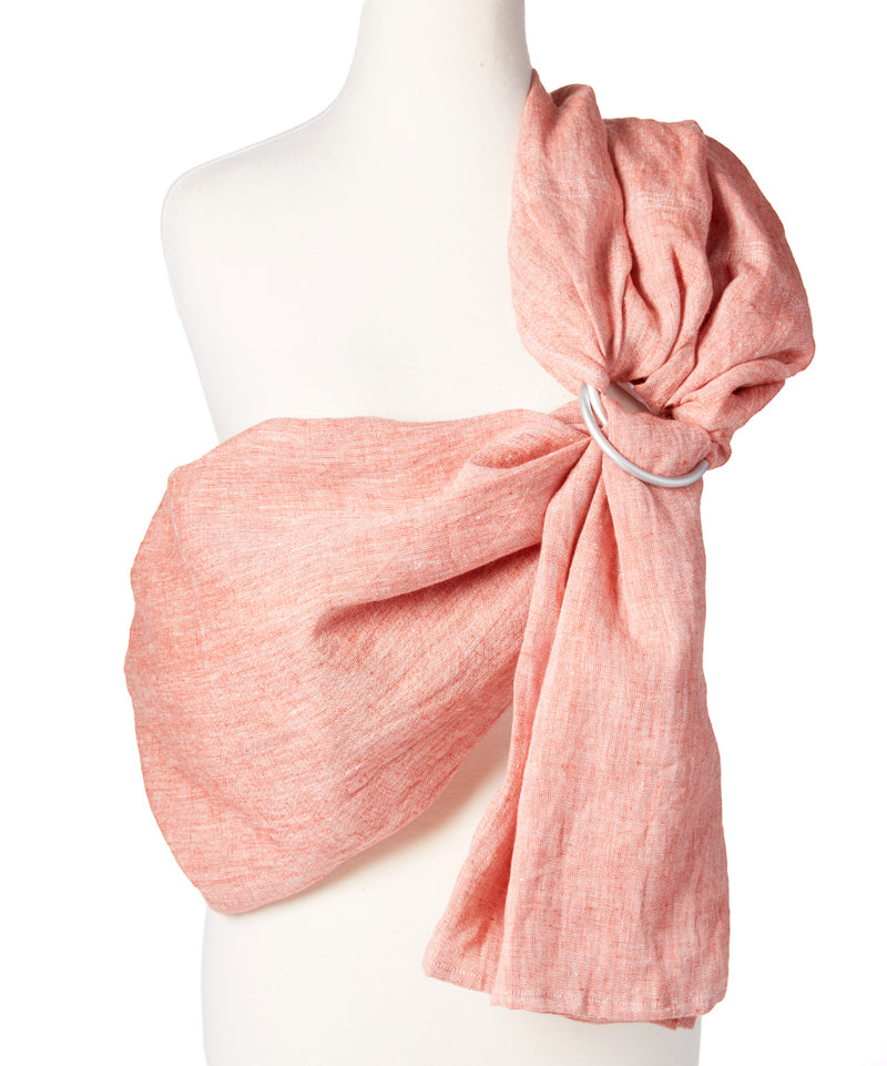 -Rosewood Linen Ring Sling
